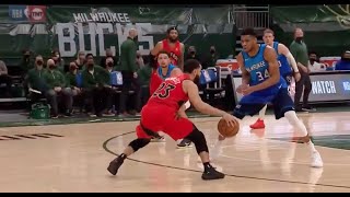 Fred VanVleet Hit Giannis Antetokounmpo With A Mean Crossover!