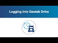 How to Log into Geotab Drive