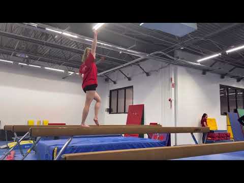 XCEL Bronze Beam Routine - YouTube