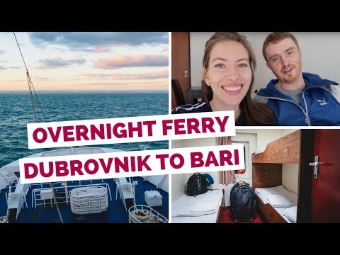 Ferry from Croatia to Italy travel vlog from Dubrovnik to Bari Ferry from Croatia to Italy travel vlog from Dubrovnik to Bari