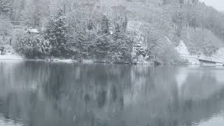 生坂ダム湖の風景