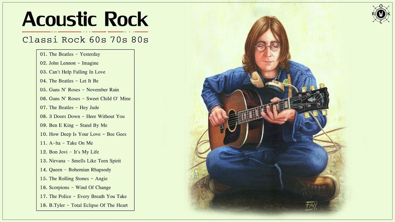 Acoustic Classic Rock 60s 70s 80s | Classic Rock Greatest Hits Playlist ...