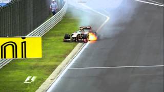 Nick Heidfelds Exhaust Failure (Hungary 2011)