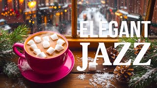 Winter Jazz - Elegant Morning Coffee Jazz Instrumental \u0026 Sweet Bossa Nova Piano for Mood Uplifting