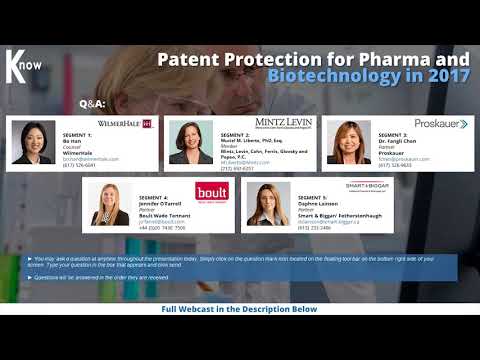 Patent protection for pharmaceutical and biotechnology in 2017 CLE