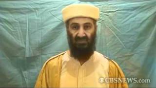 Osama bin Laden rehearses his remarks