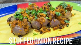 Stuffed Onion Recipe || भरलेले कांदे || रोजच्या साहीत्य वापरून बनणारी भाजी