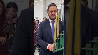 Rabbi Yehuda Gerami, Chief Rabbi of Iran lighting Chanukkah Candles