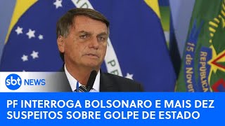 🔴SBT News na TV: Bolsonaro e mais 10 suspeitos de planejar golpe serão interrogados nesta 5ª feira