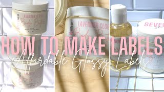 How To Make Professional Labels for Body Butter At Home | With or Without The Cricut! | Affordable