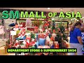 [4K] SM MALL OF ASIA - DEPARTMENT STORE AND HYPERMARKET TOUR  2024