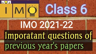 class 6 imo | imo previous year papers | class 6 maths Olympiad questions | SOF IMO 2021-22