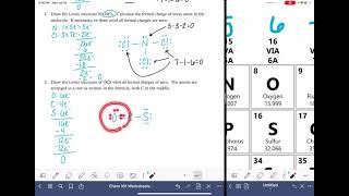 70a: Lewis structures and formal charges