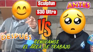 Actualizando el área de trabajo sculpfun S30 Ultra