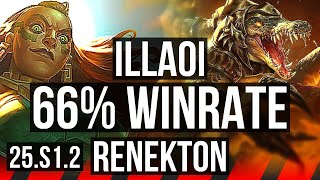 ILLAOI vs RENEKTON (TOP) | 66% winrate, 48k DMG | NA Master | 25.S1.2