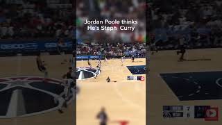 Jordan Poole Thinks He’s Steph Curry🤣🤣#shorts#nba