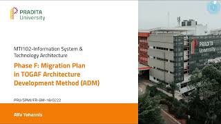 Session-11: Phase F Migration Plan in TOGAF Architecture Development Method (ADM)