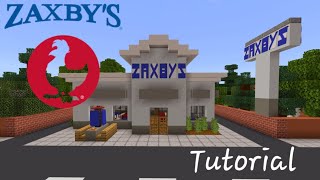 Tutorial: How to make a Zaxby's IN MINECRAFT!!! (2022 City Build)