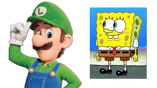 Super Mario Bros.  Movie Characters and their favorite CARTOONS!