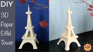 DIY 3D PAPER EIFFEL TOWER I EASY DIY PAPER CRAFTS | HOME DECOR IDEAS