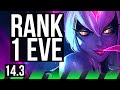 EVELYNN vs KAYN (JNG) | Rank 1 Eve, 14/0/4, Legendary, 1000+ games | EUW Challenger | 14.3