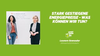 Stark gestiegene Energiepreise - was können wir tun? - Podcast mit Ministerin Leonore Gewessler