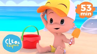 Vamos a la playa y más canciones infantiles con Cleo y Cuquin | Familia Telerin