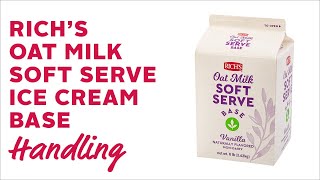 Rich Products Oat Milk Soft Serve Ice Cream Base Handling