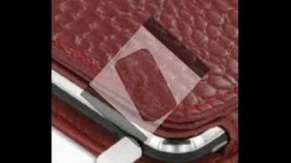 PDair Leather Case for Apple iPhone 3G Book Red/Crocodile