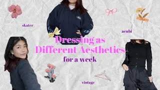 I DRESSED AS DIFFERENT AESTHETICS FOR A WEEK