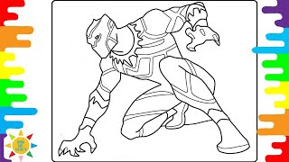 Black Panther Coloring Pages, Avenger Coloring Pages, Draw and Color TV