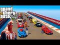 CARROS Hot Wheels com Super Heróis na Super Rampa GTA V Mods