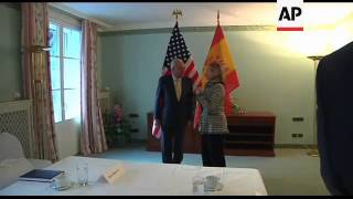 US Secretary of State meets Italy's Premier and Spanish foreign minister