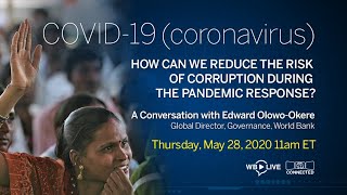 How can we Reduce the Risk of Corruption during the Pandemic Response? Coronavirus Live Series