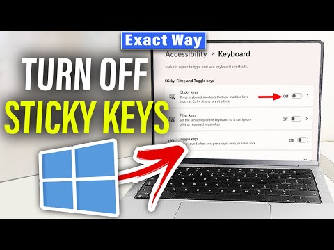 How to turn off sticky keys windows 11