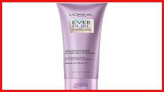 L'Oreal Paris EverPure Sulfate Free Weightless Blow Dry Primer, Heat Protectant for 48 Hour Frizz