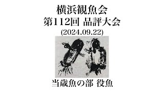 横浜観魚会2024品評大会 当歳魚の部 役魚