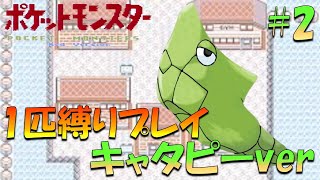 【ポケモン初代】ポケモン1匹縛りプレイ!! キャタピーきみに決めた！part 2【ゲーム実況】【縛りプレイ】