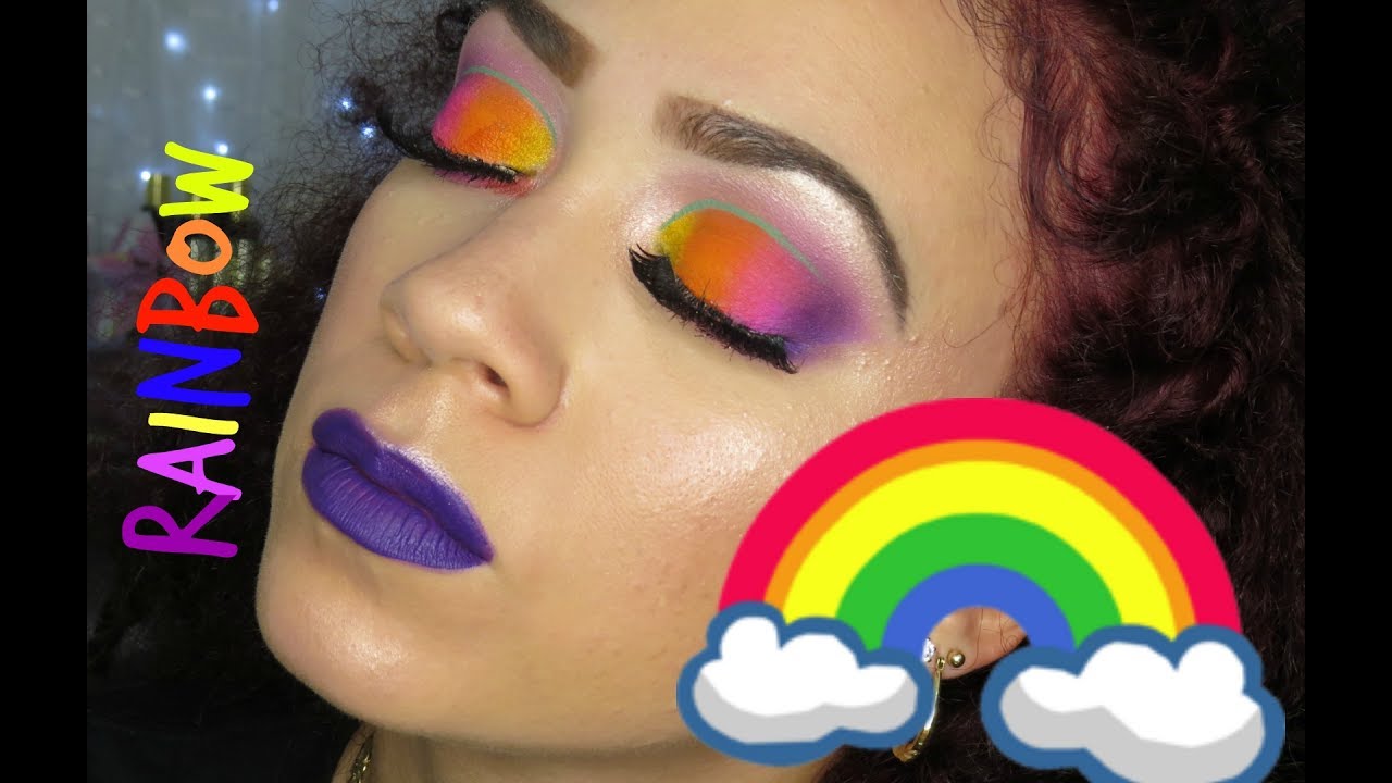 Rainbow Makeup Tutorial Youtube Rainbow Makeup Tutorial Youtube