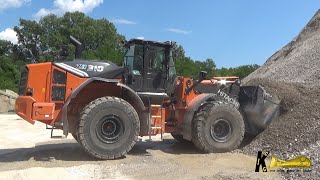 NEW HITACHI ZW310 WHEEL LOADER TEST TRANS GHIAIA #hitachi #wheelloader #heavyequipment #digger