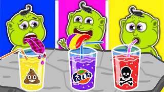 Pequeño Leon | Juego de agua de soda arcoíris | Dibujos animados | Video Para Niños