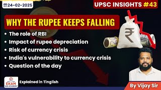 Why the Rupee keeps falling - Explained @ekamiasacademy_official