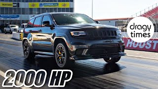 2000 HP Jeep Cherokee Trackhawk | Acceleration 100-200 km/h by Dragy Motorsports