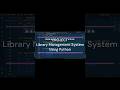 Project Library Management System Using OPPs In Python #ncertsolutions #coding #project