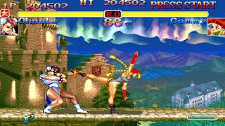 今夜もやります🥰🍻　ハイパーストリートファイターII　ダッシュ春麗　スト2X　Super Street Fighter II X　Chun-Li