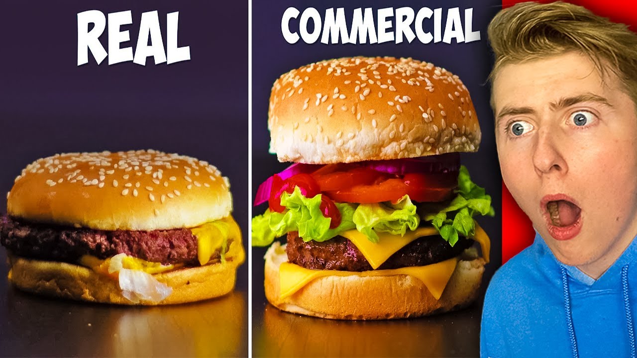 Food In Commercials Vs. Food In Real Life