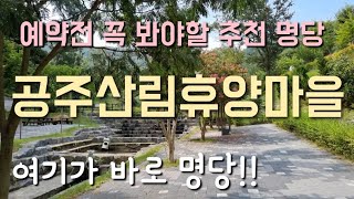 공주산림휴양마을/예약전 꼭 봐야할 추천 명당 1박2일/2021년 8월