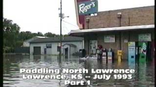 Paddling the streets of North Lawrence -- 1993 -- Part 1