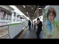 【4k乗換動画】jr神田駅　3 4番線ホーム　ぐるり一周散歩