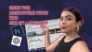 Adobe Photoshop: Create an architectural poster with CHAT GPT AI & PHOTOSHOP easy 2024!